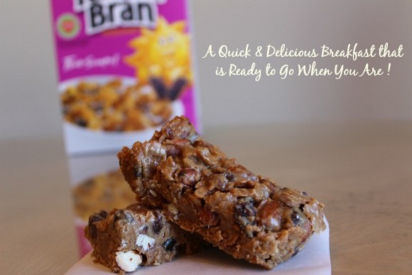 Easy Raisin Bran Breakfast Bars recipe photo