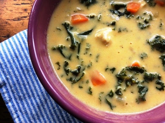 Kale Cheddar Panera Copycat Soup recipe photo