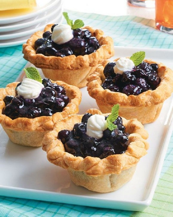 Mini Blueberry Pies recipe photo