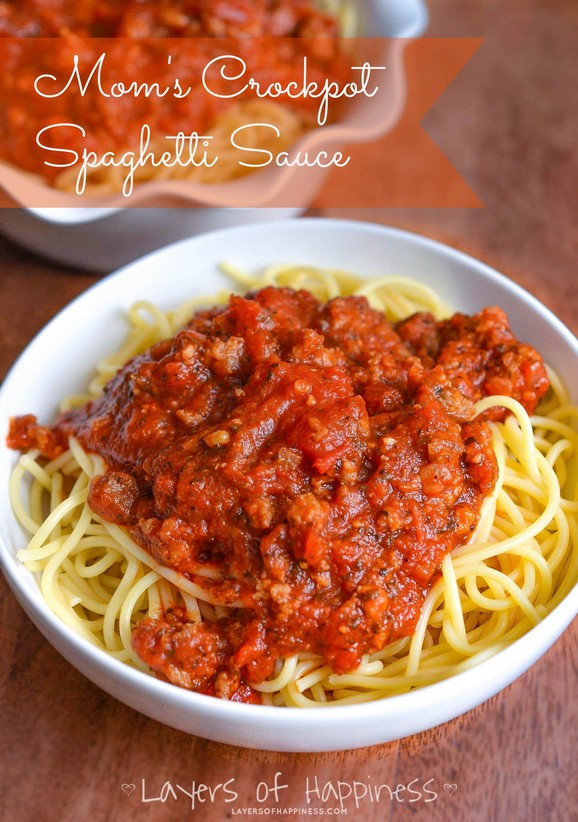 Mom’s Crockpot Spaghetti Sauce recipe photo