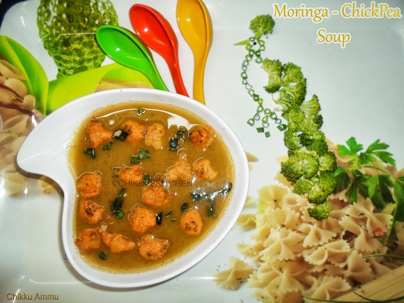 Moringa - Chickpea Vegetable Soup recipe photo