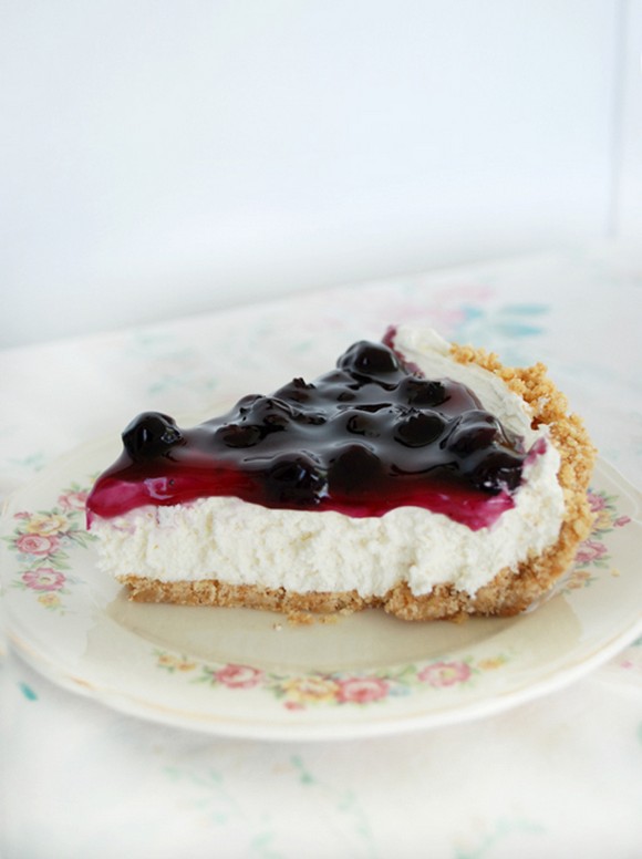 No-Bake Blueberry Cheesecake Pie recipe photo