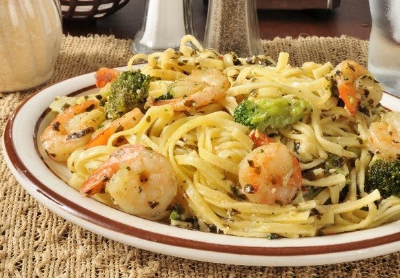 Sauteed Shrimp Scampi with Broccoli Rabe recipe photo