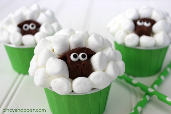 Sheep Easter Cupcakes recipe photo