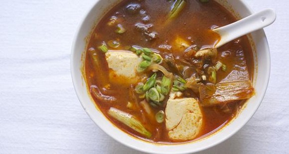 Silken Tofu and Kimchi Soup recipe photo