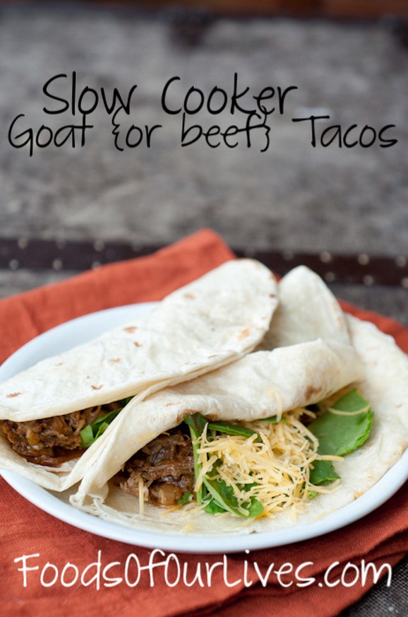Slow Cooker Goat (or Beef) Tacos recipe photo