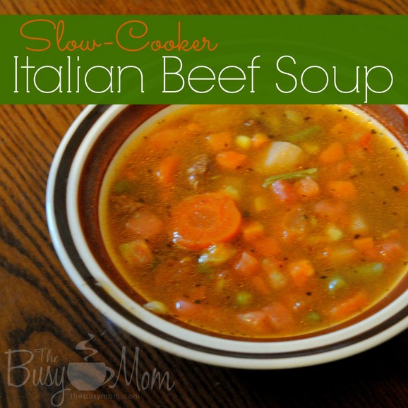 Slow-Cooker Italian Beef Soup recipe photo
