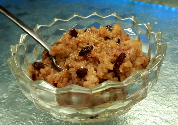 Slow Cooker Rice Pudding with Raisins & Apples recipe photo