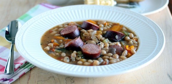 Slow Cooker Sausage and Bean Stew recipe photo