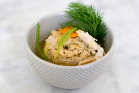 Spring Matzo Ball Soup recipe photo
