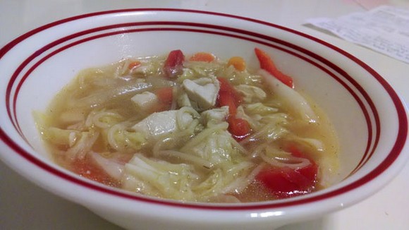 Thai Chicken and Shrimp Soup recipe photo