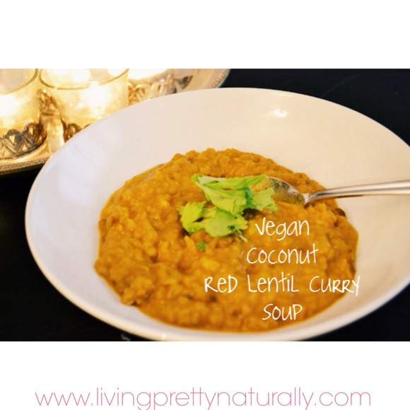 Vegan Coconut Red Lentil Curry Soup recipe photo