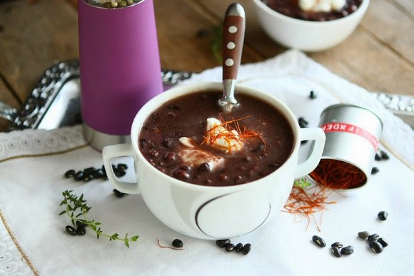 Vegetarian Black Bean Soup recipe photo