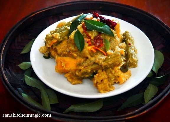 Avial with Prawns (Prawns with mixed Vegetables) recipe