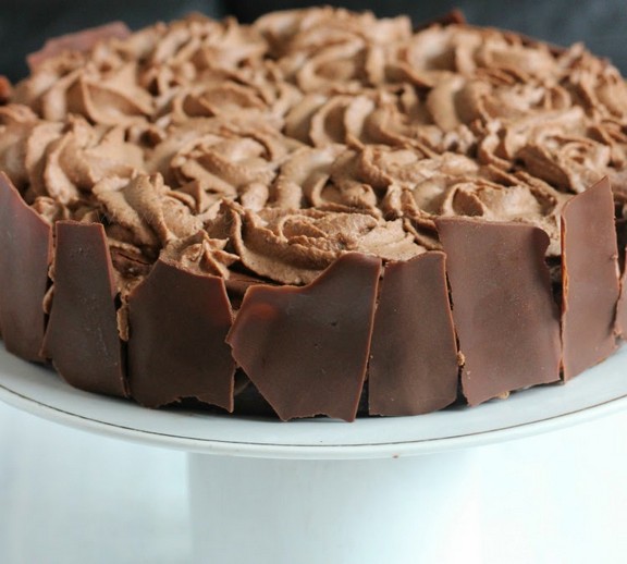 Chocolate Cake With Chocolate Mousse recipe