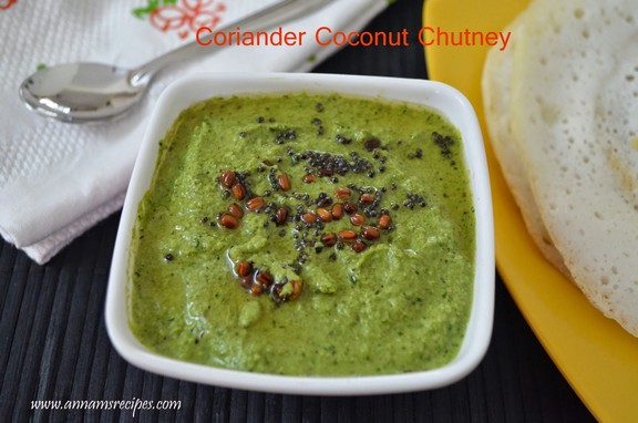 Coriander Coconut Chutney recipe