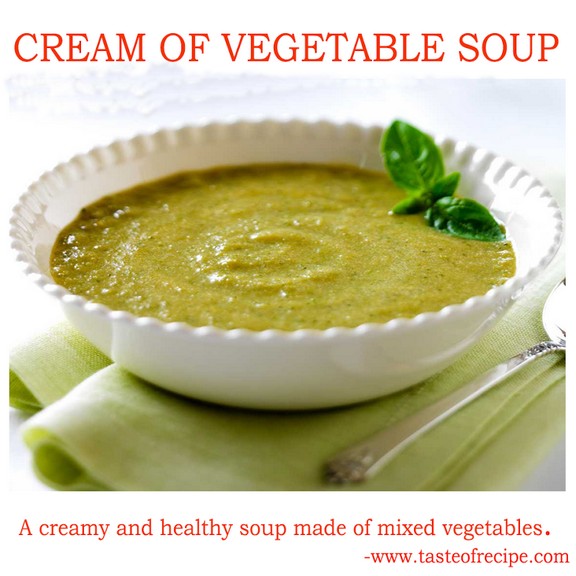 Cream Of Vegetable Soup recipe