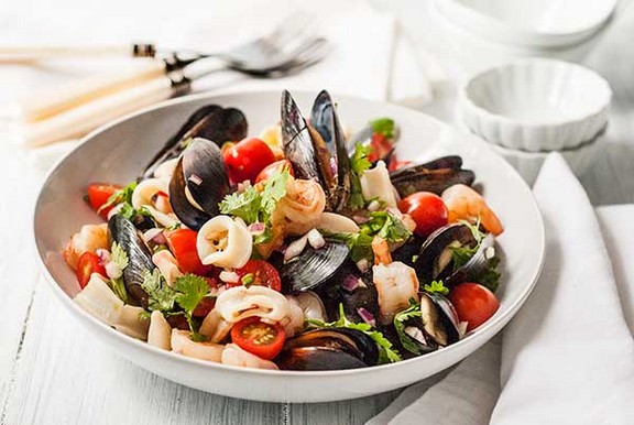 Gluten Free Asian Seafood Salad recipe