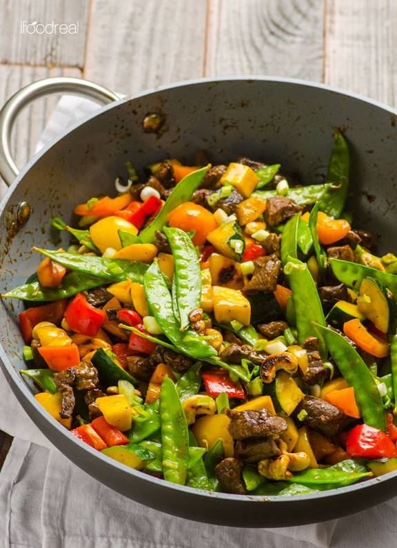 Healthy Beef and Cashew Stir Fry recipe photo