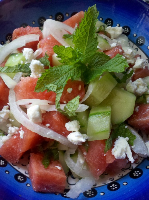 Hydrating Watermelon Salad recipe