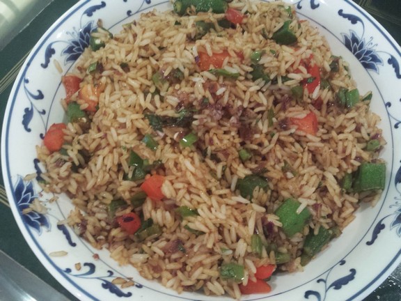 Okra Fried Rice recipe
