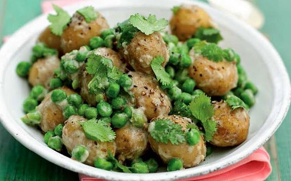 Potato, Pea & Coconut Salad recipe