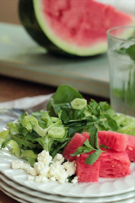 Simple Summer Watermelon Salad recipe