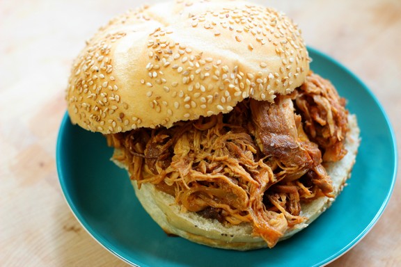 Slow Cooker Barbecue Pulled Chicken recipe photo