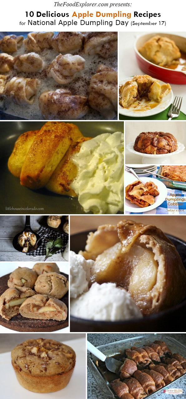 10 Delicious Apple Dumpling Recipes for National Apple Dumpling Day (September 17)
