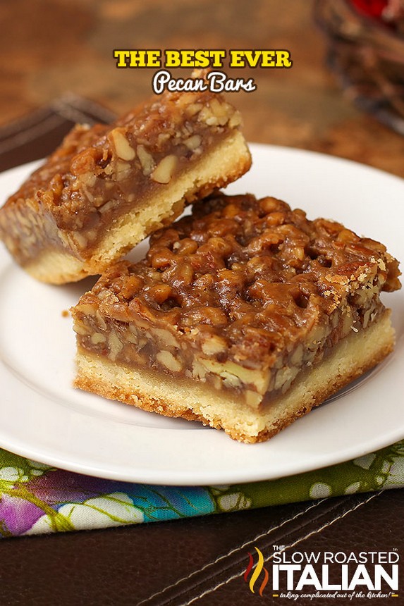 Best Ever Pecan Pie Bars by The Slow Roasted Italian