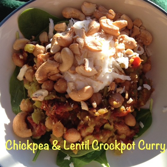 Chickpea & Lentil Crockpot Curry recipe The Food Explorer