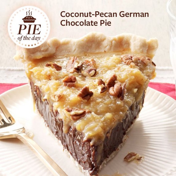 Coconut-Pecan German Chocolate Pie by Taste of Home