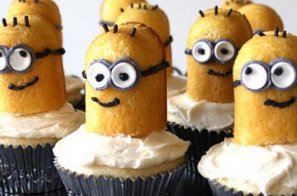 Despicable Me Cupcakes with Twinkies