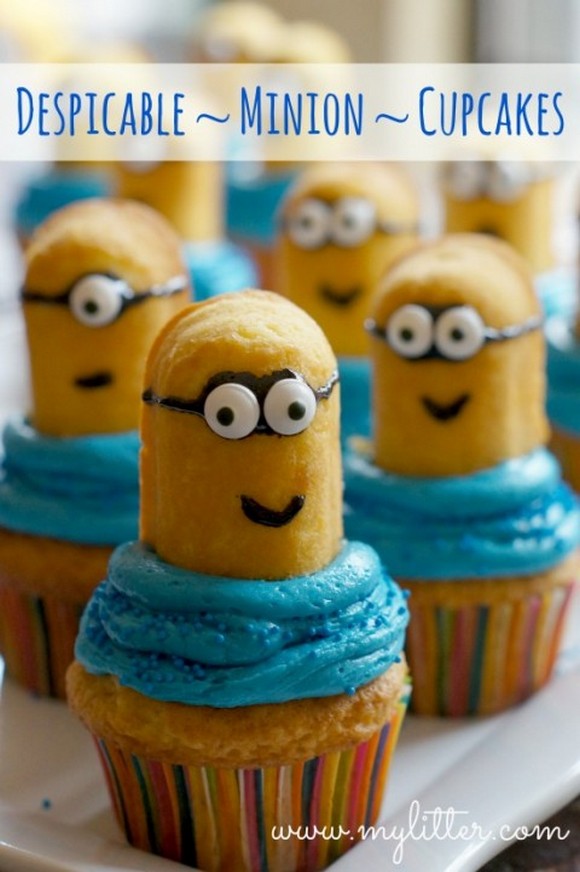 Despicable Me Minion Twinkies Cupcakes