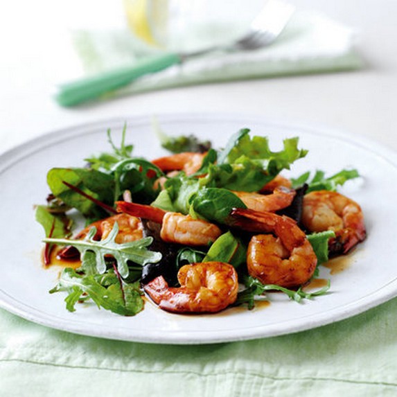 Griddled Prawns with Lime and Honey Marinade