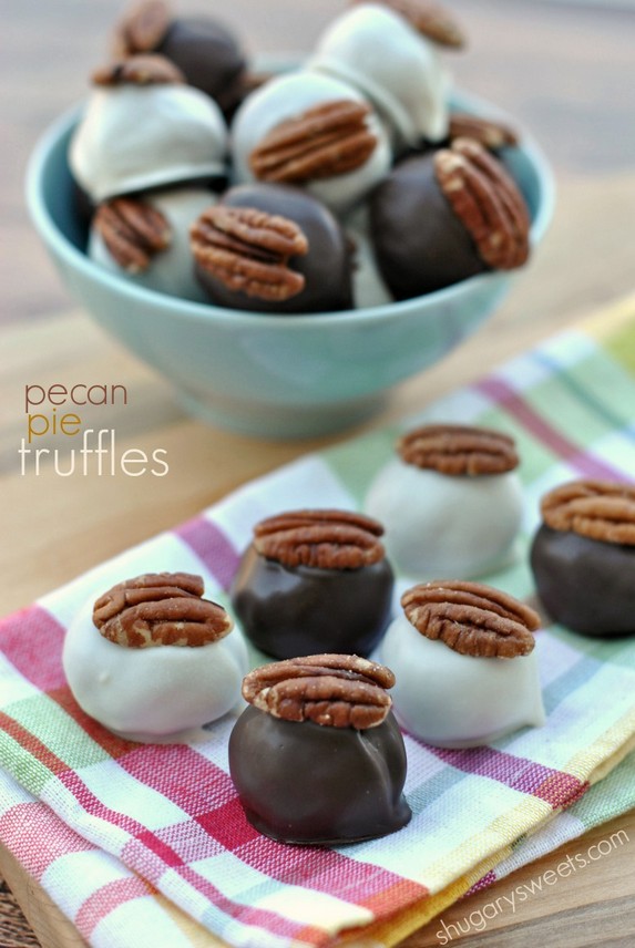 Pecan Pie Truffles by Shugary Sweets