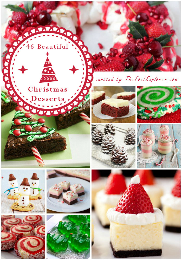 The Most Beautiful (and Easy) 65 Christmas Desserts on the Net (curated by The Food Explorer)