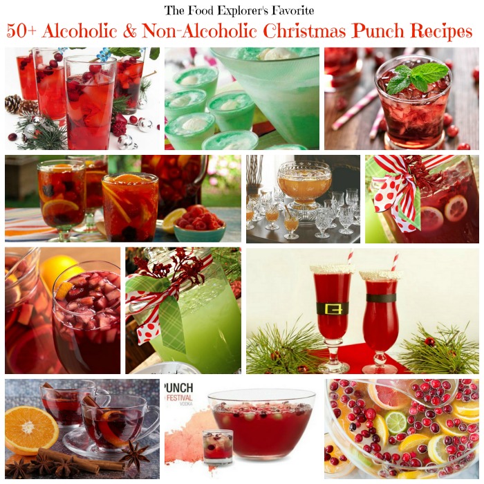The Food Explorer's Favorite 50+ Alcoholic & Non-Alcoholic Christmas Punch Recipes