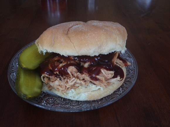 Crockpot Barbecue Pulled Chicken With Beer