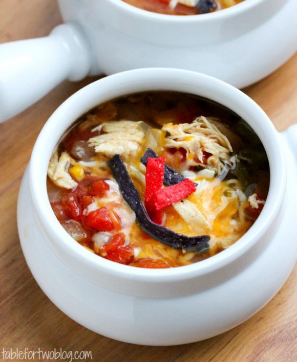 Crockpot Chicken Fajita Soup