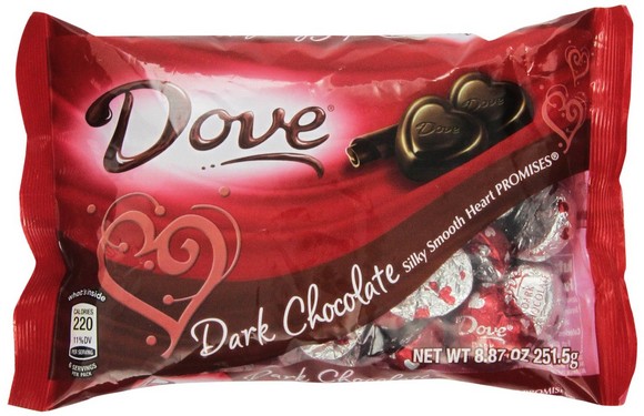 Dove Valentine's Heart Promises, Dark Chocolate, 8.87-Ounce Packages (Pack of 4)