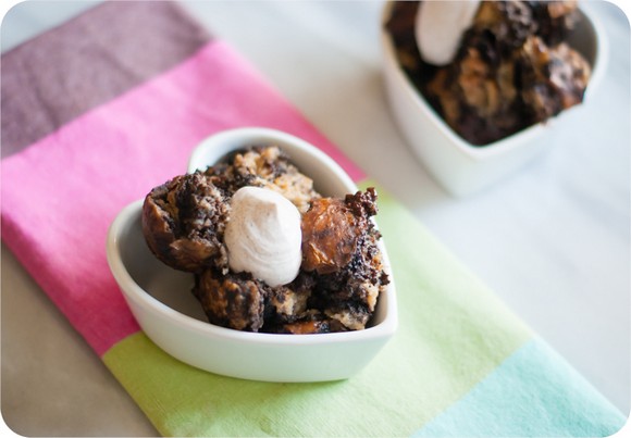 Lightened-Up Slow-Cooker Chocolate Bread Pudding