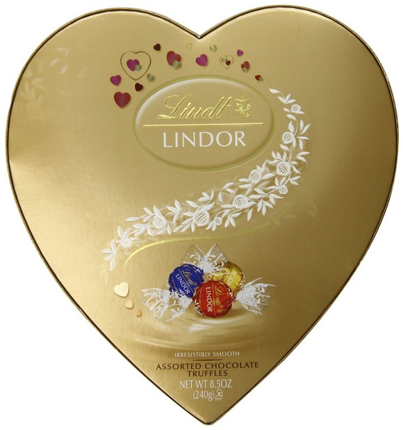 Lindt Lindor Valentine Truffles Gift Box, Assorted Heart, 8.5 Ounce