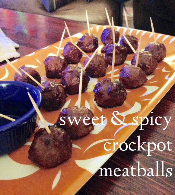 Sweet & Spicy Crockpot Meatballs