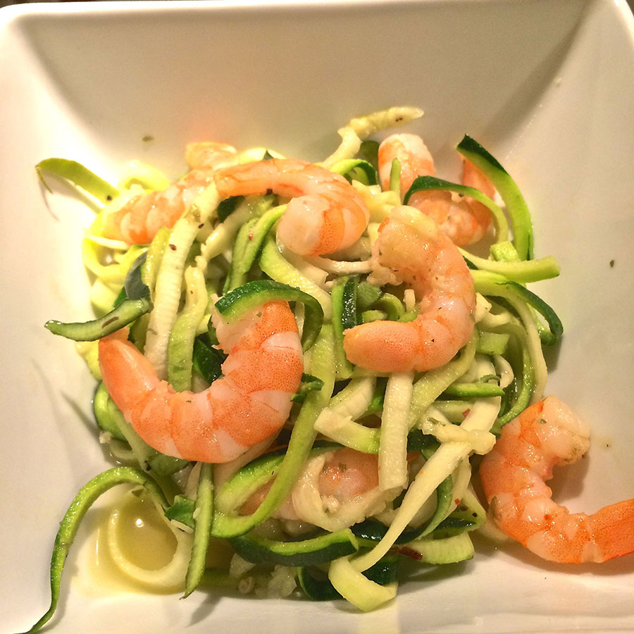 Shrimp Scampi with Zucchini Noodles recipe