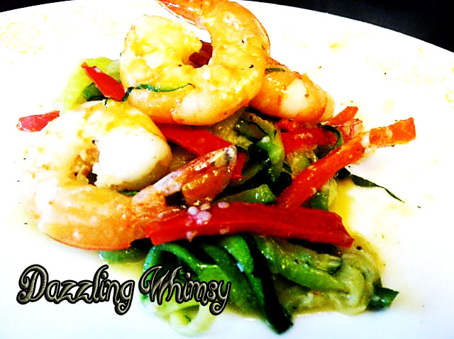 Skinny Shrimp Scampi with Zucchini Noodles recipe