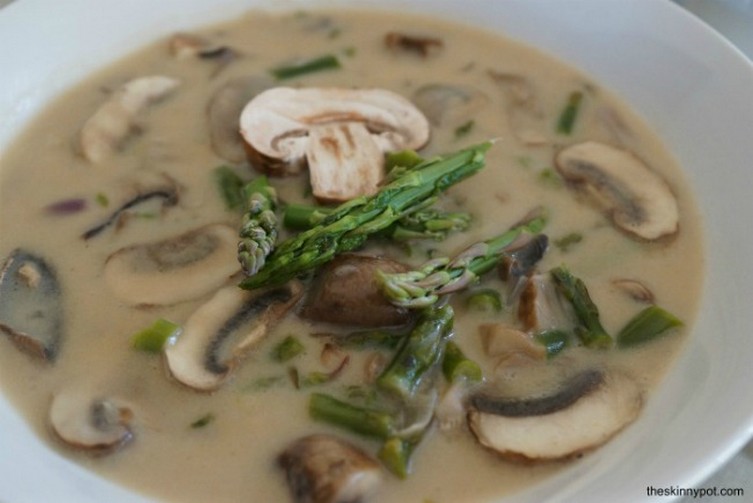Crock Pot Asparagus Mushroom Soup