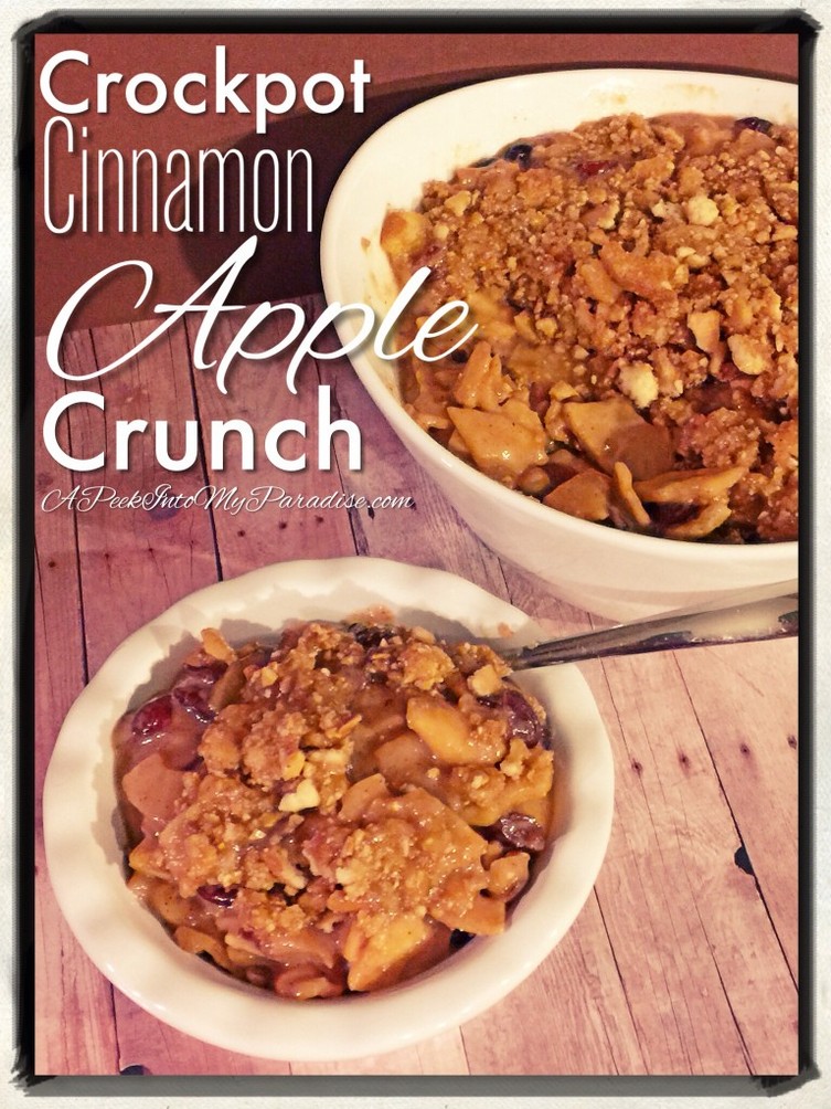 Crockpot Cinnamon Apple Crunch