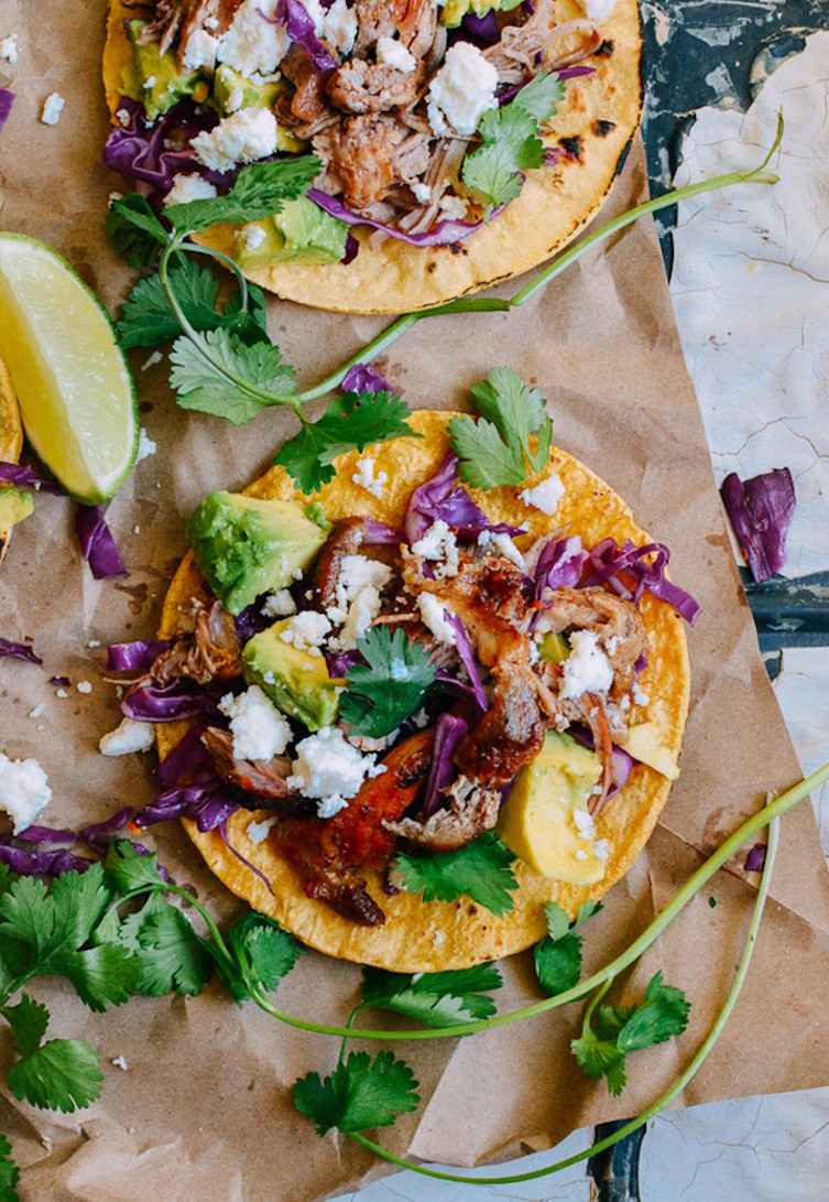 Slow-Cooked Carnitas Tacos with Queso Fresco