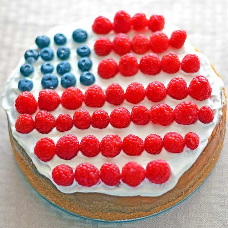 American Flag Cheesecake